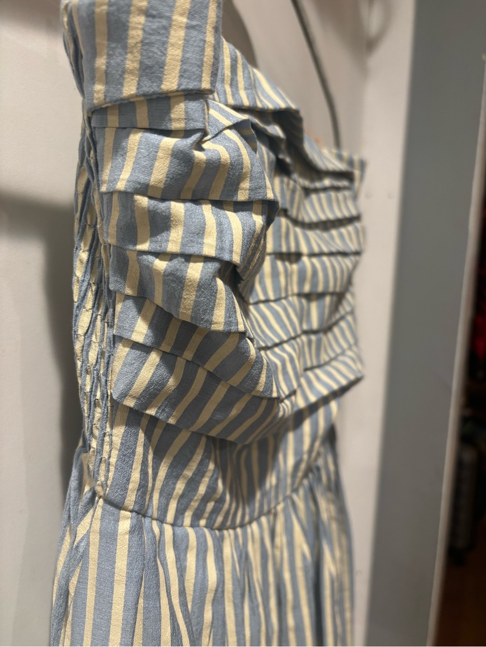 By Together Striped Strapless Tube Maxi Dress in Blue and Cream - Picture 6 of 12